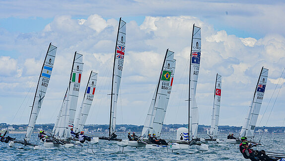 49er, 49er Fx and Nacra 17 World Championships 2026, Quiberon, France.