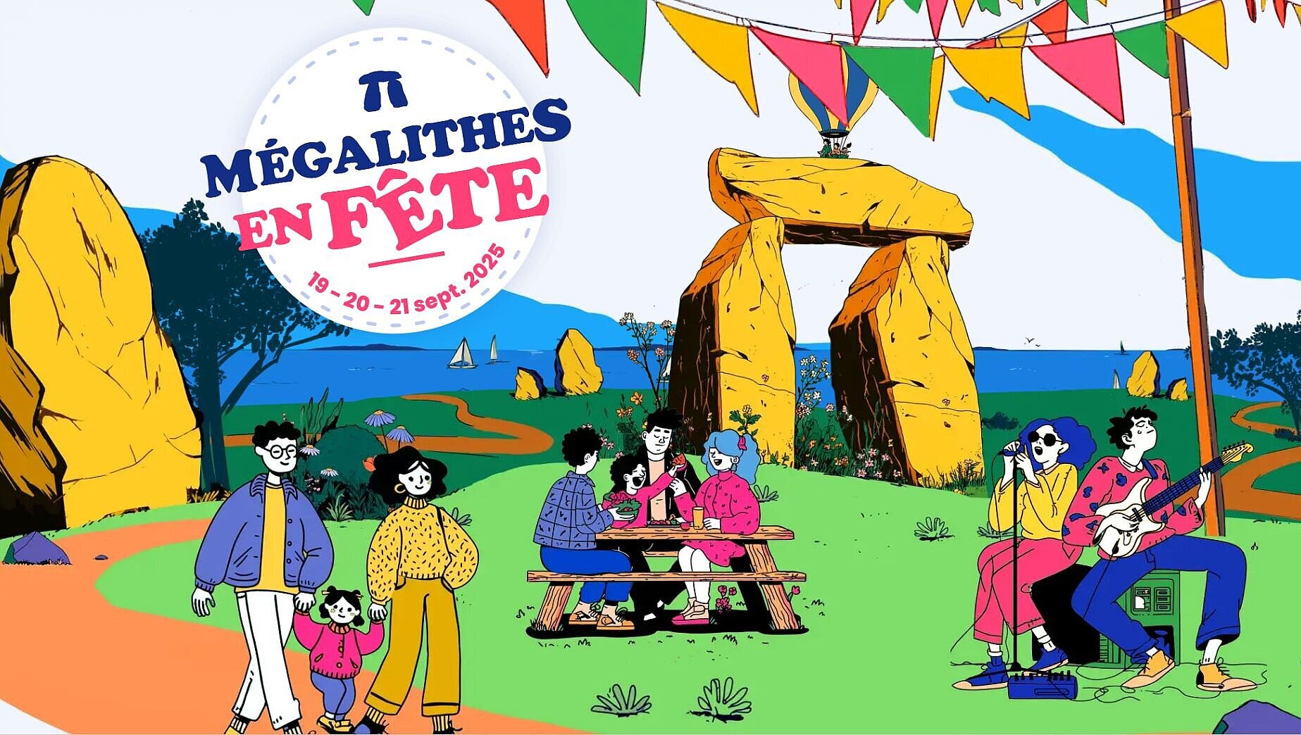 Dessin Mégalithes en fête