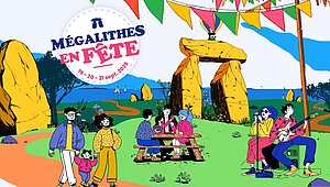 Dessin Mégalithes en fête