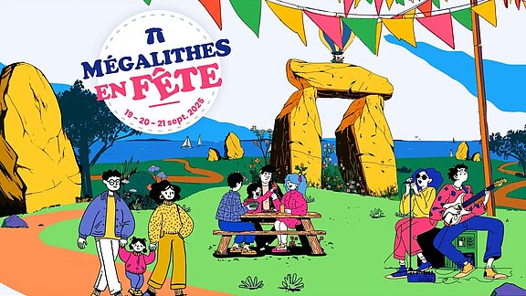Dessin Mégalithes en fête