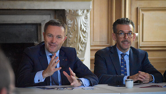 David Lappartient et Ronan Loas en conférence de presse