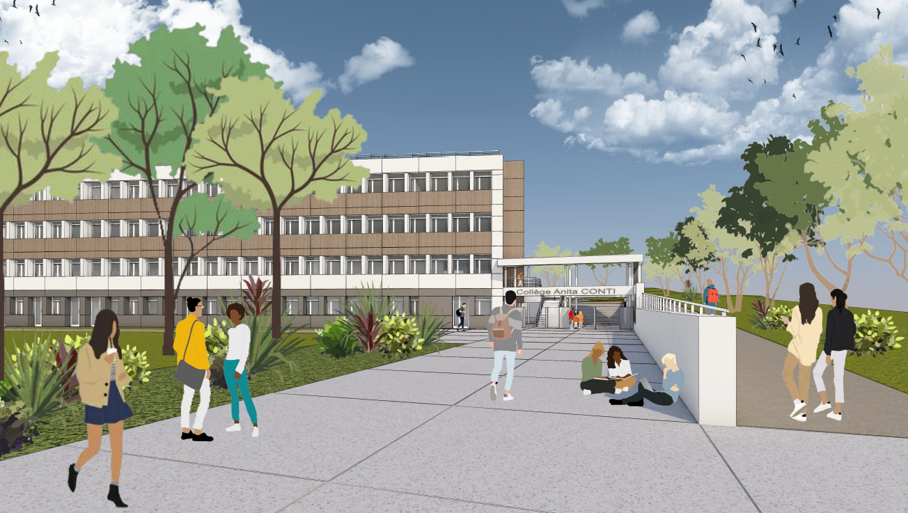 Collège Anita Conti à Lorient : le Département engage 7,7 millions d’euros pour
sa restructuration