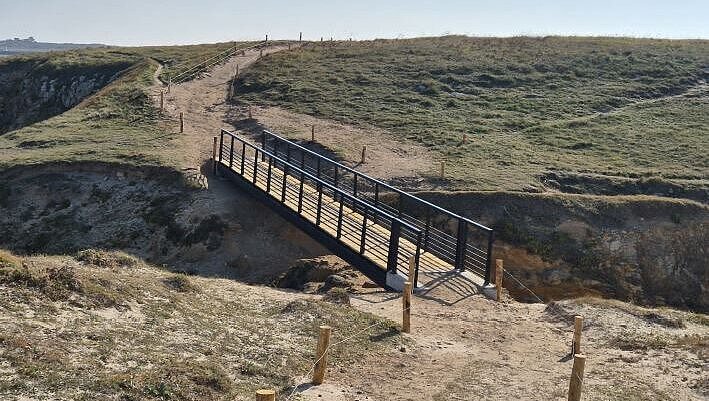 Le sentier côtier d’Hoëdic restauré et une nouvelle passerelle inaugurée à la
Pointe du Vieux Château