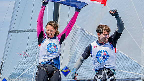 49er, 49er Fx and Nacra 17 World Championships 2026, Quiberon, France.