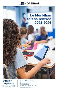 Couverture du dossier de presse pour la rentrée scolaire 2025-2026